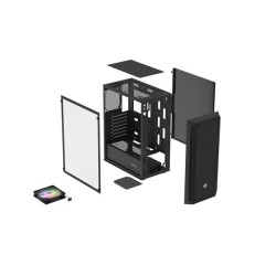 Obudowa Fury SHOBO SH4 RGB ATX Midi Tower z oknem czarna | PartsPC.pl