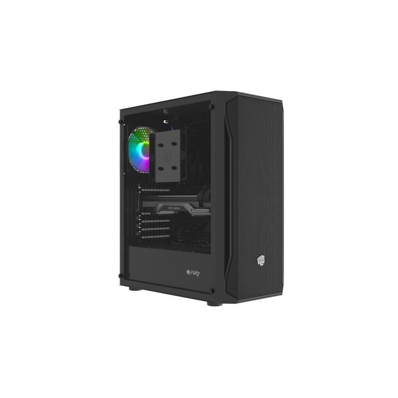 Obudowa Fury SHOBO SH4 RGB ATX Midi Tower z oknem czarna | PartsPC.pl