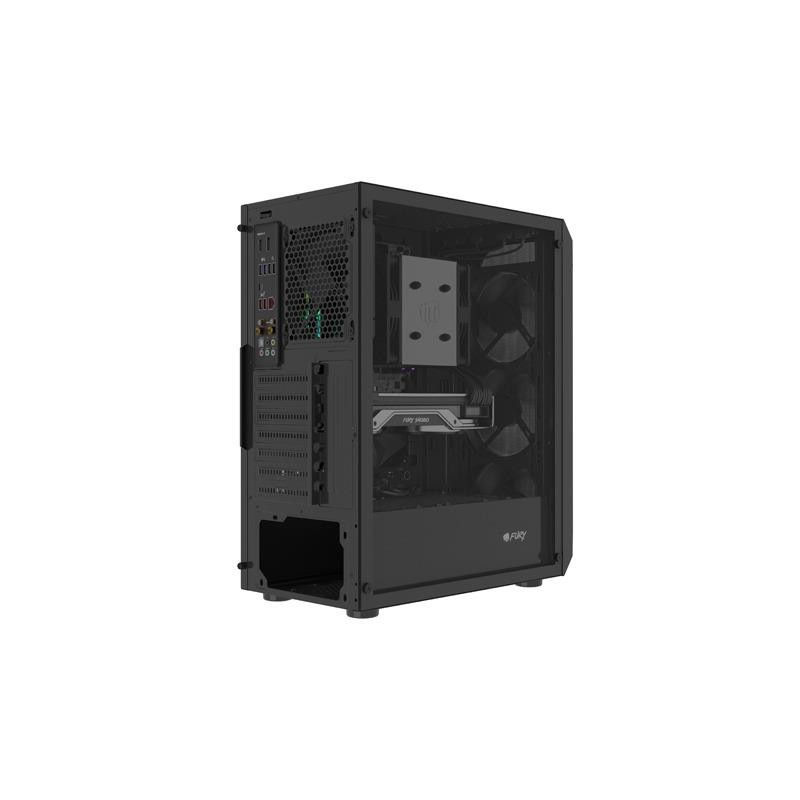 Obudowa Fury SHOBO SH4F ATX Midi Tower z oknem czarna | PartsPC.pl