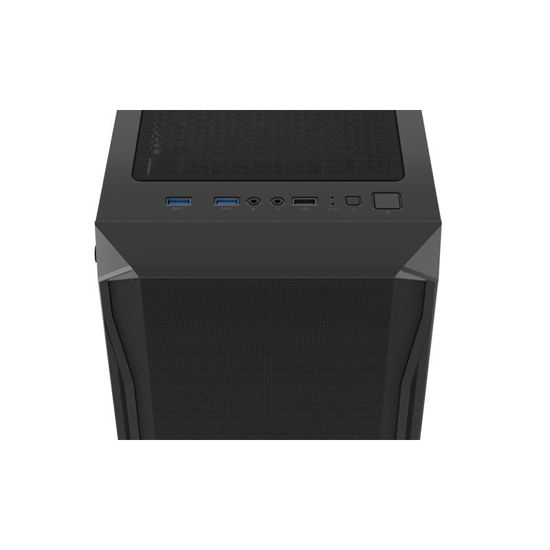 Obudowa Fury SHOBO SH4F ATX Midi Tower z oknem czarna | PartsPC.pl