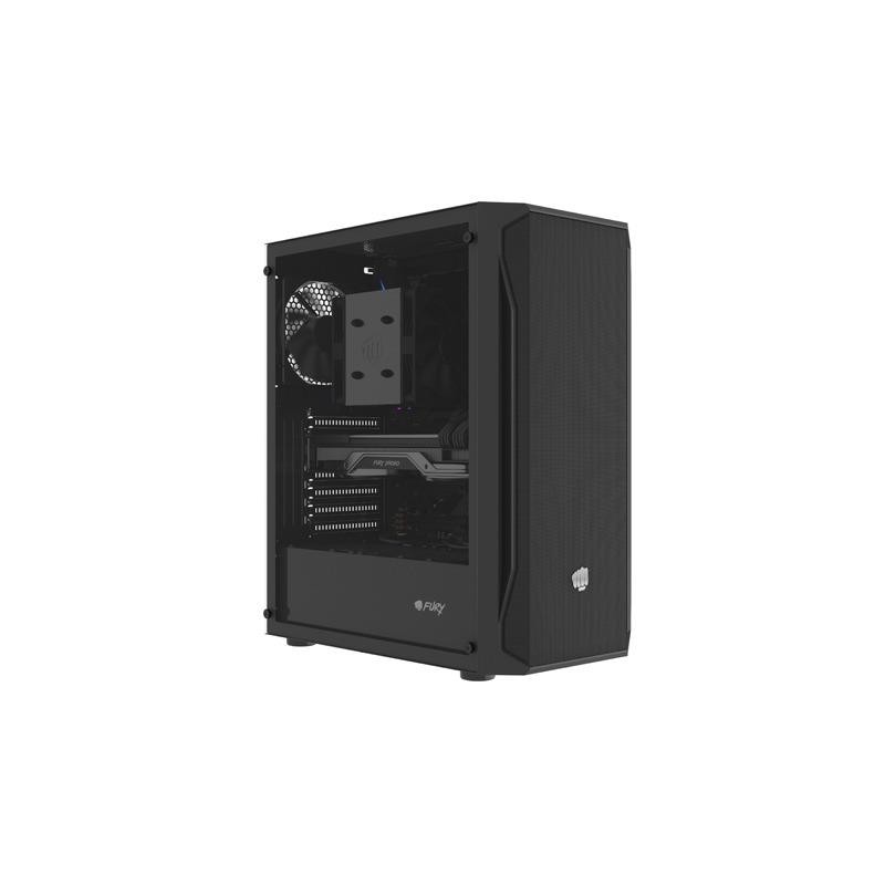 Obudowa Fury SHOBO SH4F ATX Midi Tower z oknem czarna | PartsPC.pl