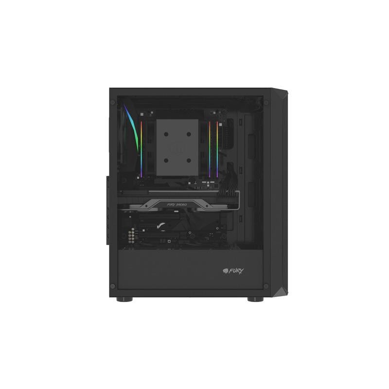 Obudowa Fury SHOBO SH4F ATX Midi Tower z oknem czarna | PartsPC.pl