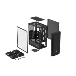 Obudowa Fury SHOBO SH4F ATX Midi Tower z oknem czarna | PartsPC.pl