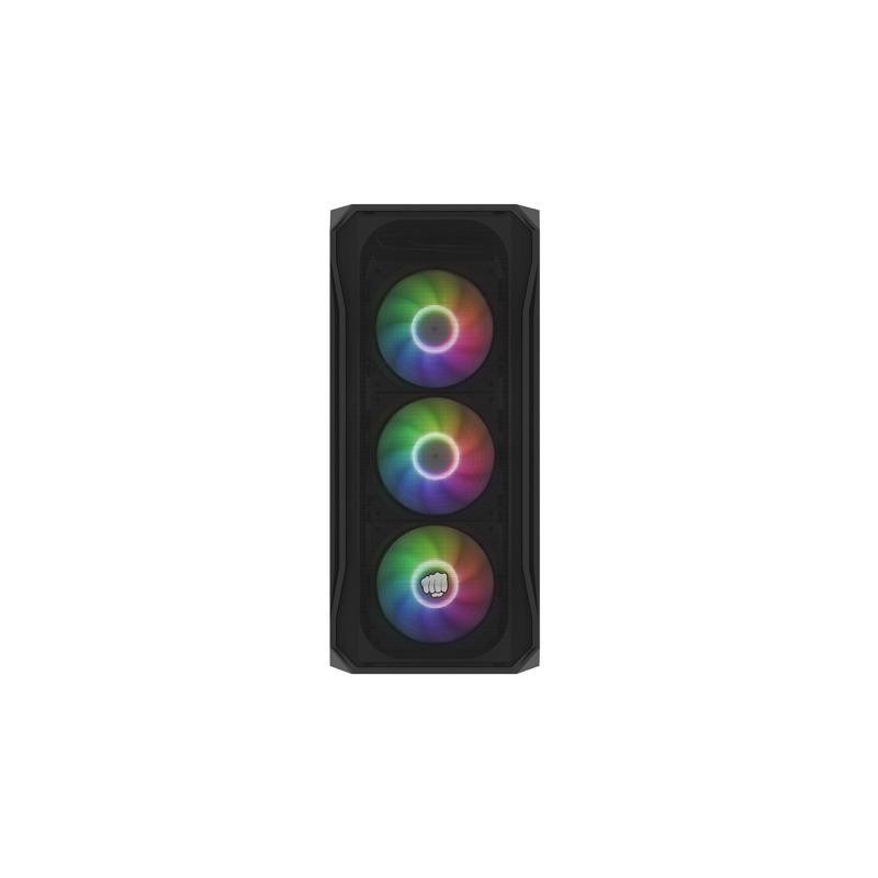 Obudowa Fury SHOBO SH4F RGB ATX Midi Tower z oknem czarna | PartsPC.pl