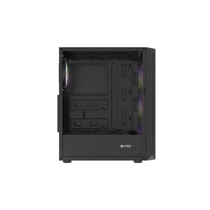 Obudowa Fury SHOBO SH4F RGB ATX Midi Tower z oknem czarna | PartsPC.pl