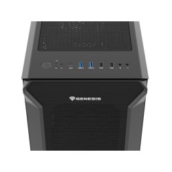 Obudowa Genesis Irid 505F ATX Midi (z oknem, USB 3.0) czarna… | PartsPC.pl