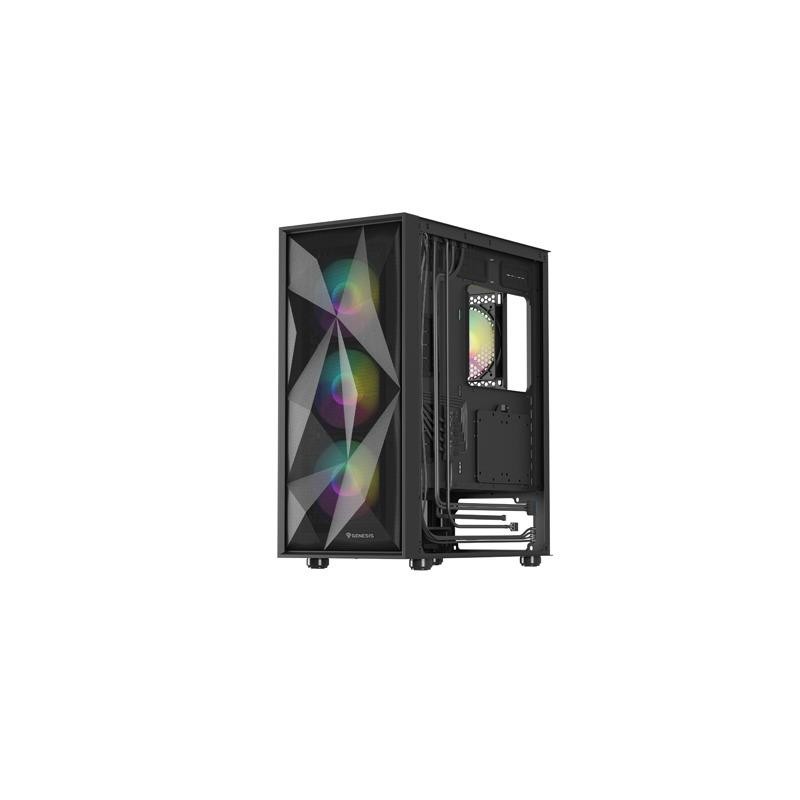 Obudowa Genesis Diaxid 605 ARGB Midi Towar (z oknem, USB-C) … | PartsPC.pl