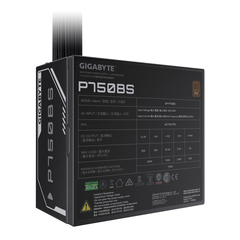 Zasilacz Gigabyte GP-P750BS 750W 120mm 80+Bronze aPFC | PartsPC.pl