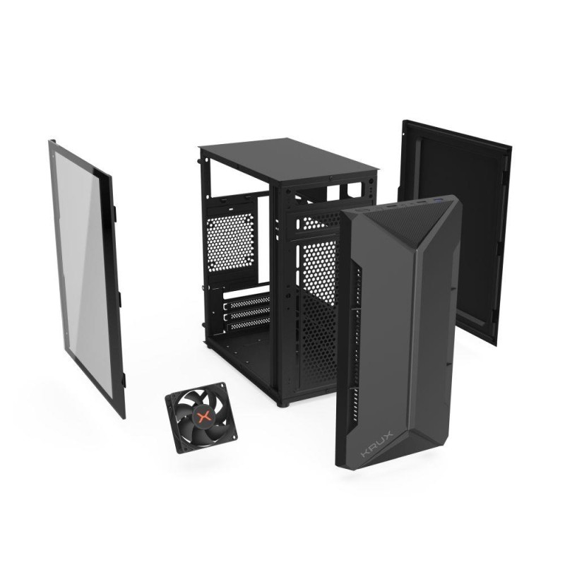 Obudowa KRUX Astro mATX/mITX z oknem, bez zasilacza | PartsPC.pl