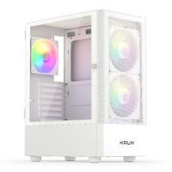 Krux Obudowa - Vako White RGB | PartsPC.pl