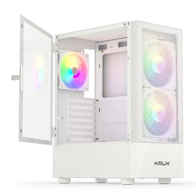 Krux Obudowa - Vako White RGB | PartsPC.pl