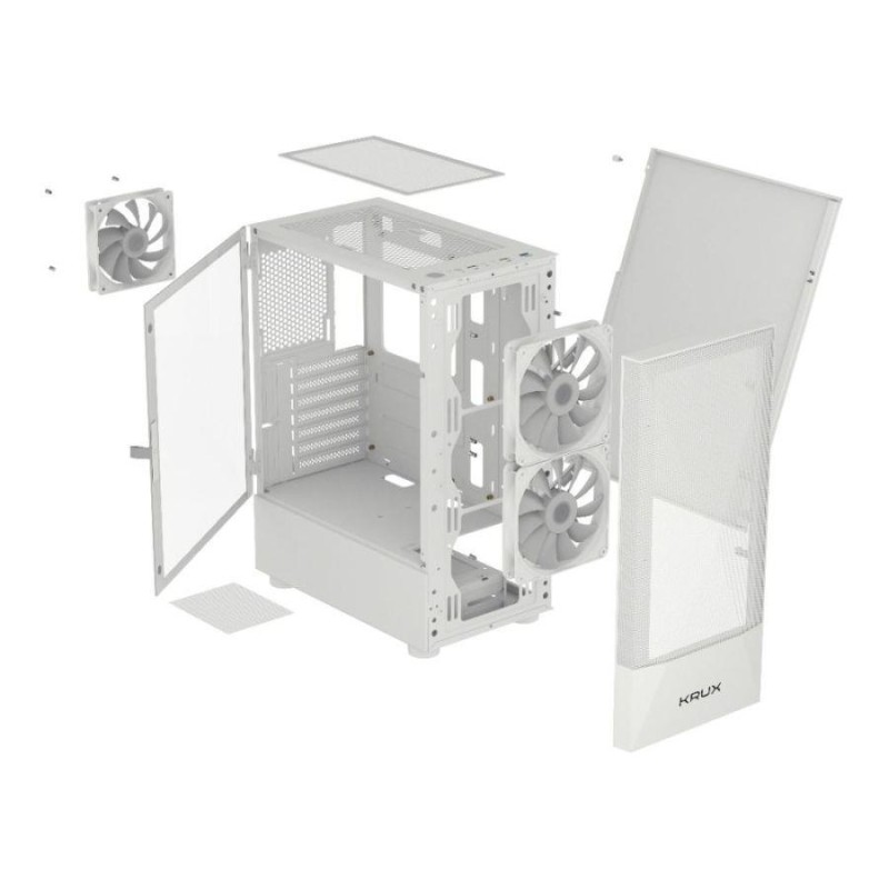 Krux Obudowa - Vako White RGB | PartsPC.pl
