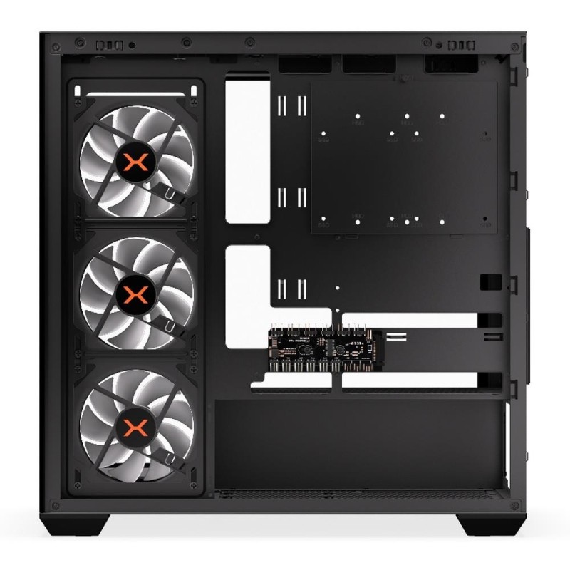 Obudowa Krux Exo ATX RGB z oknem bez zasilacza czarna | PartsPC.pl
