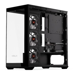 Obudowa Krux Exo ATX RGB z oknem bez zasilacza czarna | PartsPC.pl