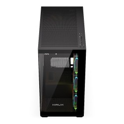Obudowa Krux Exo ATX RGB z oknem bez zasilacza czarna | PartsPC.pl
