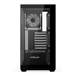 Obudowa Krux Exo ATX RGB z oknem bez zasilacza czarna | PartsPC.pl