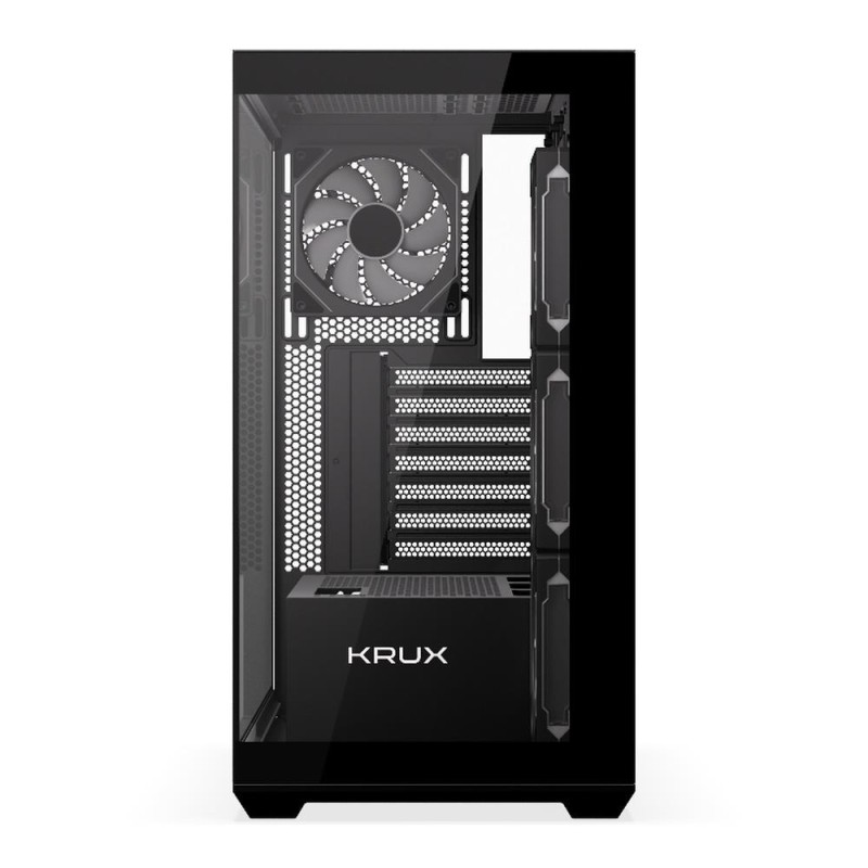 Obudowa Krux Exo ATX RGB z oknem bez zasilacza czarna | PartsPC.pl