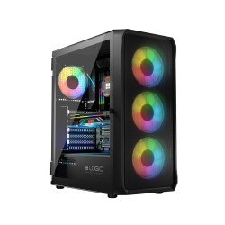 Obudowa LOGIC PORTOS ARGB MIDI USB 3.0 Black | PartsPC.pl