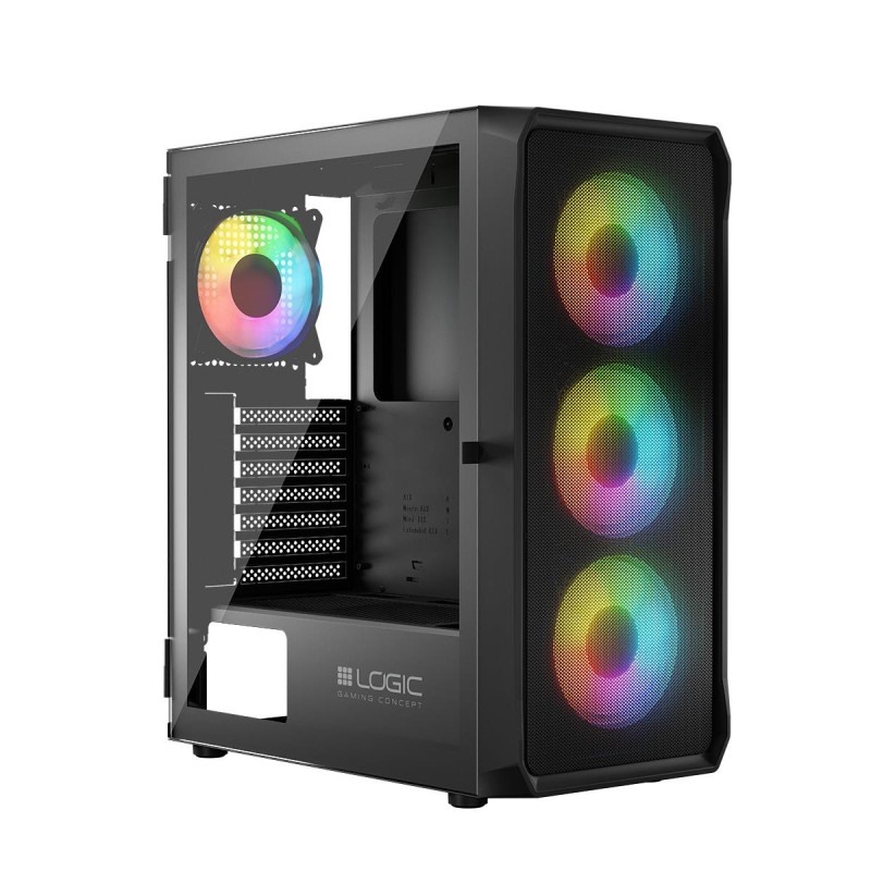 Obudowa LOGIC PORTOS ARGB MIDI USB 3.0 Black | PartsPC.pl