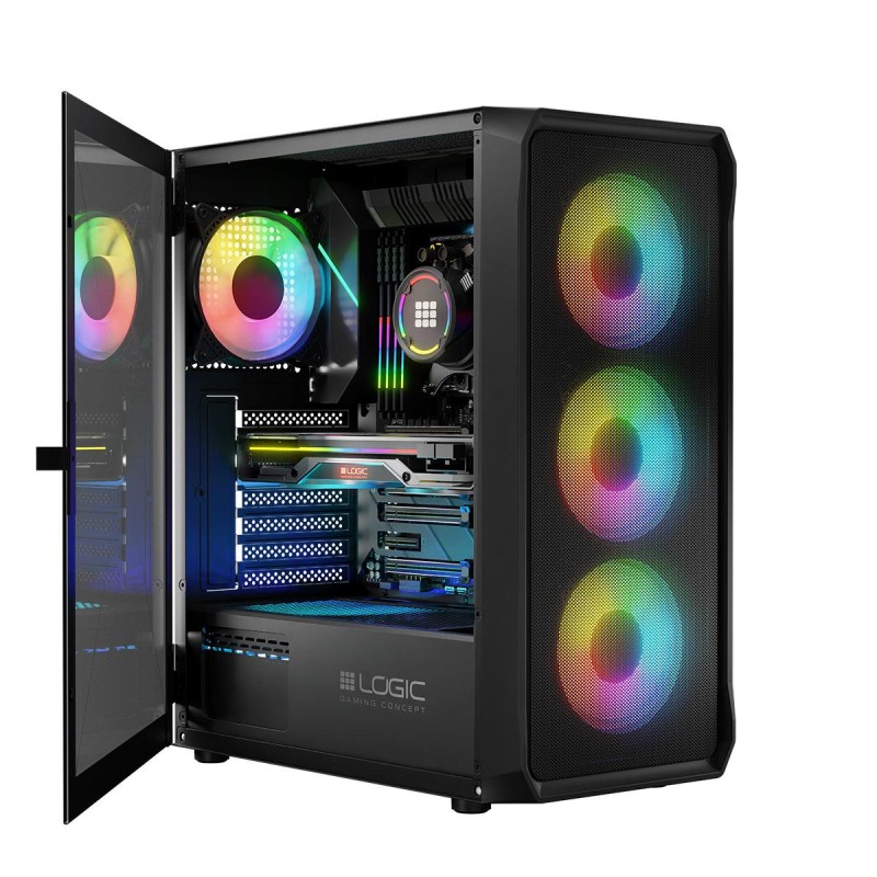 Obudowa LOGIC PORTOS ARGB MIDI USB 3.0 Black | PartsPC.pl