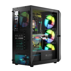 Obudowa LOGIC PORTOS ARGB MIDI USB 3.0 Black | PartsPC.pl