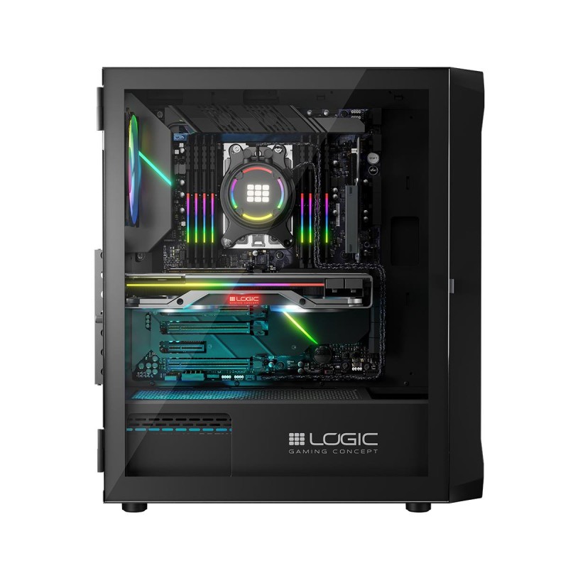 Obudowa LOGIC PORTOS ARGB MIDI USB 3.0 Black | PartsPC.pl