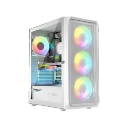 Obudowa LOGIC PORTOS ARGB MIDI USB 3.0 White | PartsPC.pl