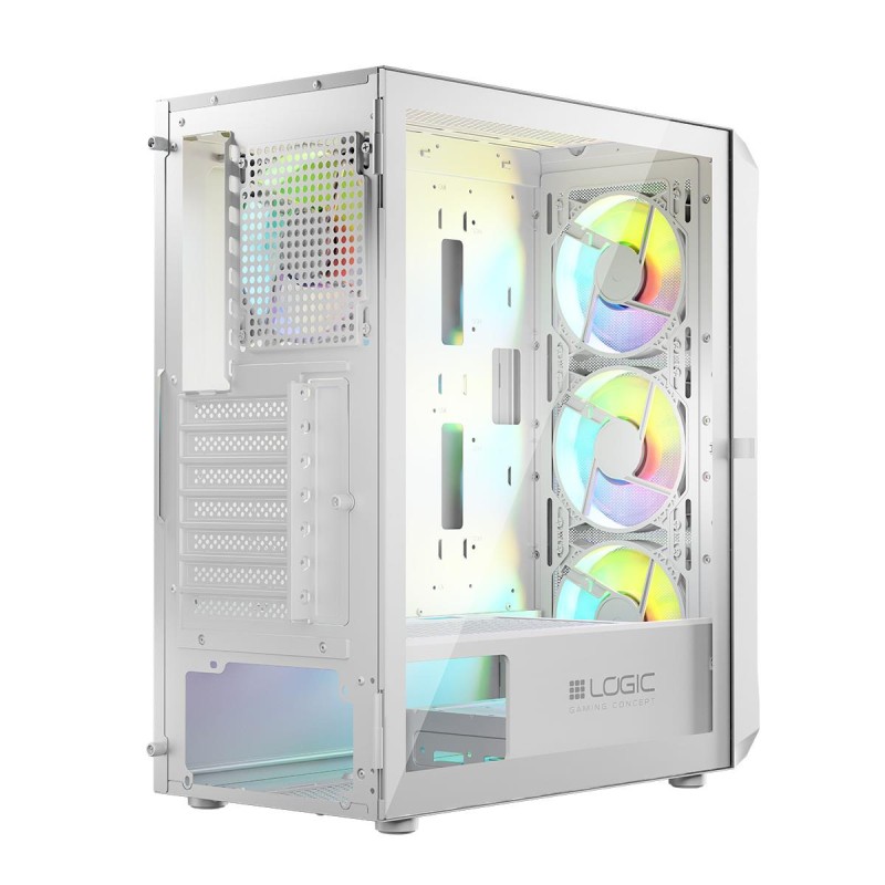 Obudowa LOGIC PORTOS ARGB MIDI USB 3.0 White | PartsPC.pl