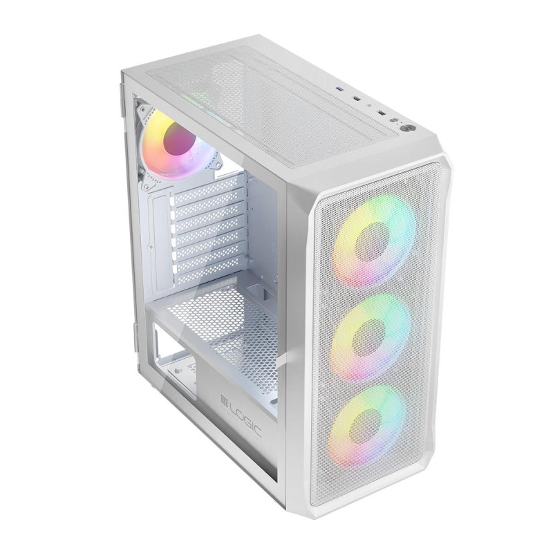 Obudowa LOGIC PORTOS ARGB MIDI USB 3.0 White | PartsPC.pl
