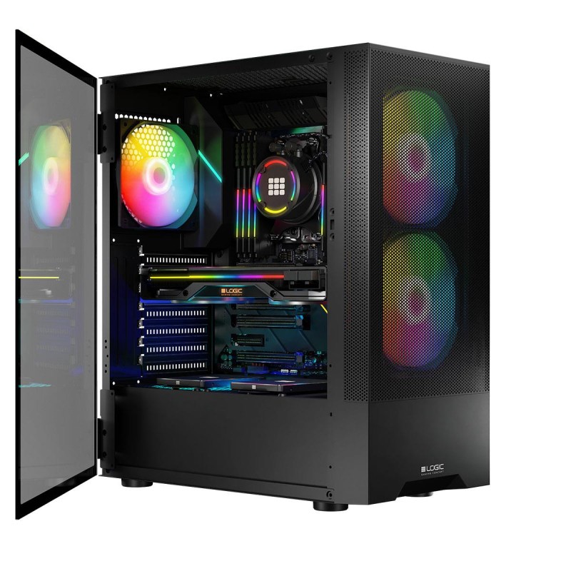 Obudowa LOGIC Arya ARGB USB 3.0 Black | PartsPC.pl