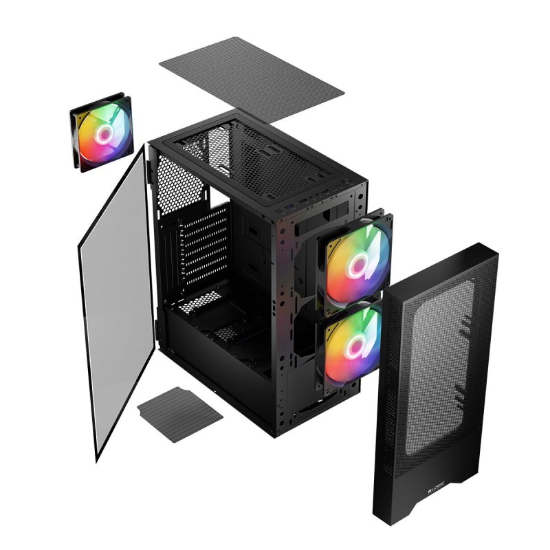 Obudowa LOGIC Arya ARGB USB 3.0 Black | PartsPC.pl
