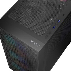 Obudowa LOGIC DART PRO ARGB MIDI USB 3.0 x 2 USB-C x 1 czarn… | PartsPC.pl