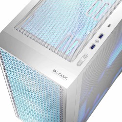 Obudowa LOGIC DART PRO ARGB MIDI USB 3.0 x 2 USB-C x 1 biała