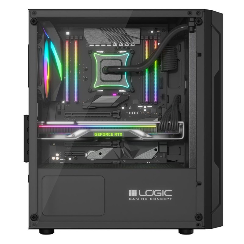 Obudowa LOGIC ARAMIS ARGB mATX/mITX Mini USB 3.0 Black bez z… | PartsPC.pl