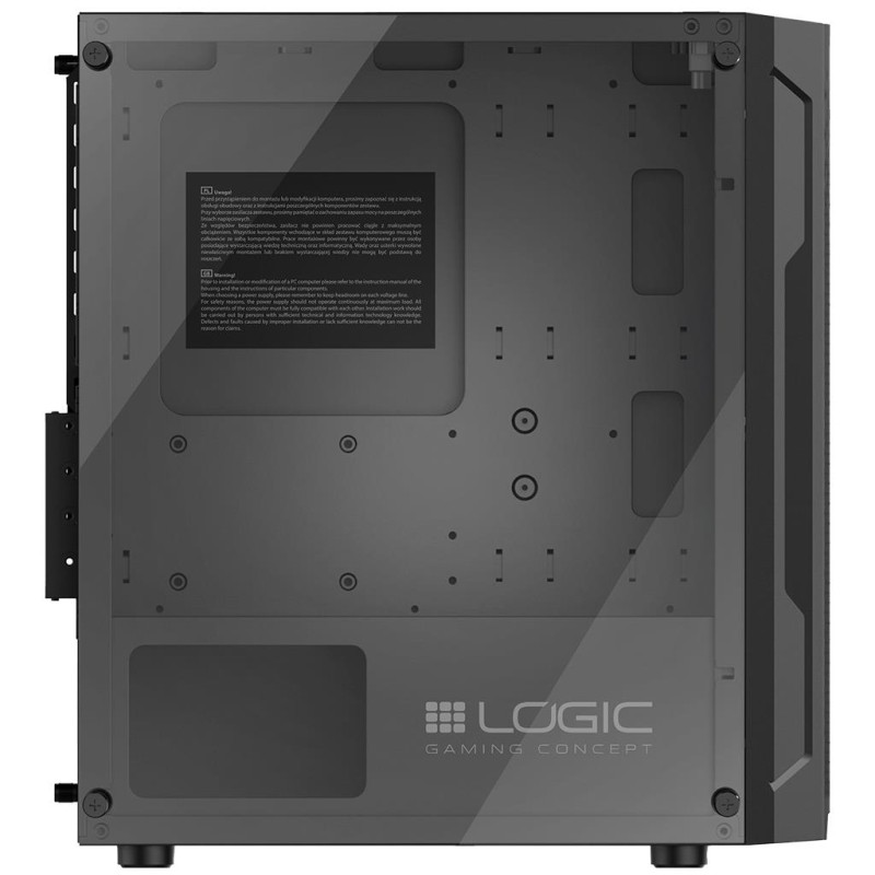 Obudowa LOGIC ARAMIS ARGB mATX/mITX Mini USB 3.0 Black bez z… | PartsPC.pl