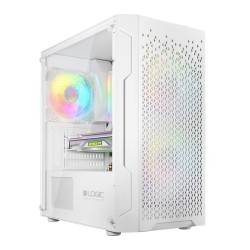 Obudowa LOGIC ARAMIS ARGB mATX/mITX Mini USB 3.0 Biała | PartsPC.pl