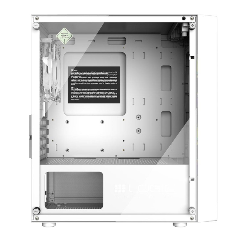 Obudowa LOGIC ARAMIS ARGB mATX/mITX Mini USB 3.0 Biała | PartsPC.pl