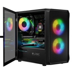 Obudowa LOGIC PORTOS ARGB Mini USB 3.0 Black | PartsPC.pl