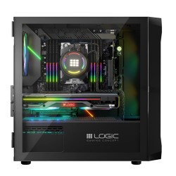 Obudowa LOGIC PORTOS ARGB Mini USB 3.0 Black | PartsPC.pl