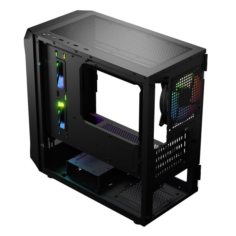 Obudowa LOGIC PORTOS ARGB Mini USB 3.0 Black | PartsPC.pl