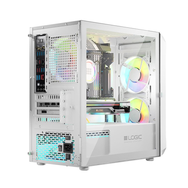 Obudowa LOGIC PORTOS ARGB Mini USB 3.0 White | PartsPC.pl