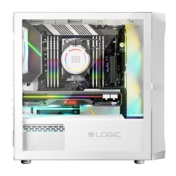 Obudowa LOGIC PORTOS ARGB Mini USB 3.0 White | PartsPC.pl