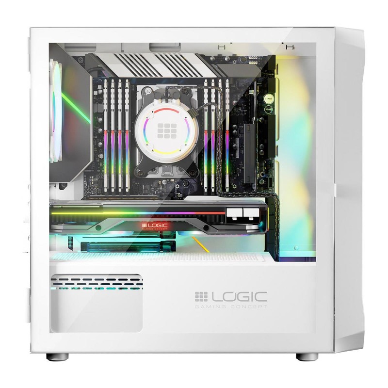 Obudowa LOGIC PORTOS ARGB Mini USB 3.0 White | PartsPC.pl