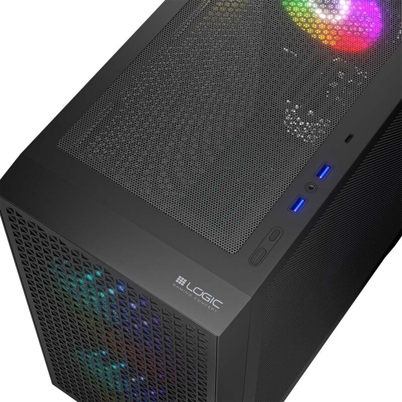 Obudowa LOGIC DART PRO ARGB MINI USB 3.0 x 2 USB-C x 1 czarn… | PartsPC.pl