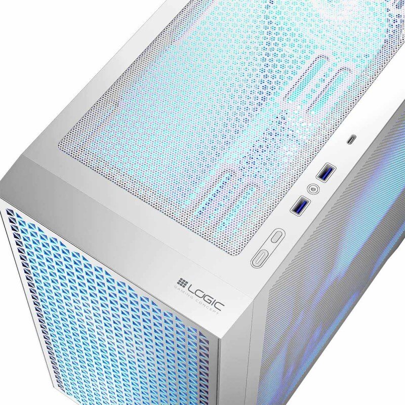Obudowa LOGIC DART PRO ARGB MINI USB 3.0 x 2 USB-C x 1 biała