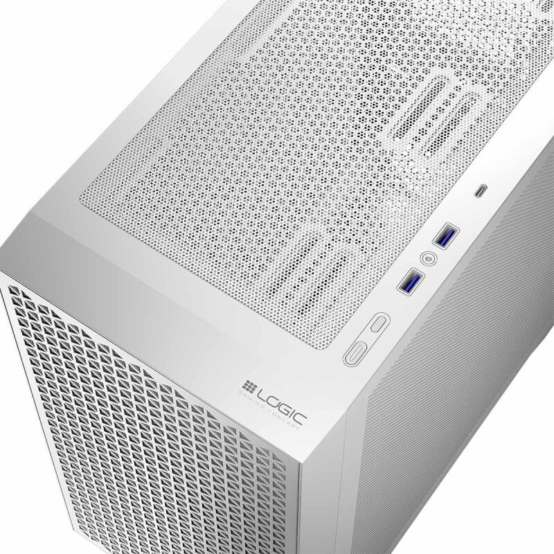 Obudowa LOGIC DART PRO MINI USB 3.0 x 2 USB-C x 1 biała