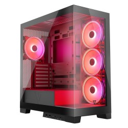 Obudowa Modecom Volcano Space Apex ARGB MIDI Czarna | PartsPC.pl