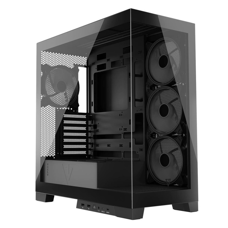 Obudowa Modecom Volcano Space Apex ARGB MIDI Czarna | PartsPC.pl