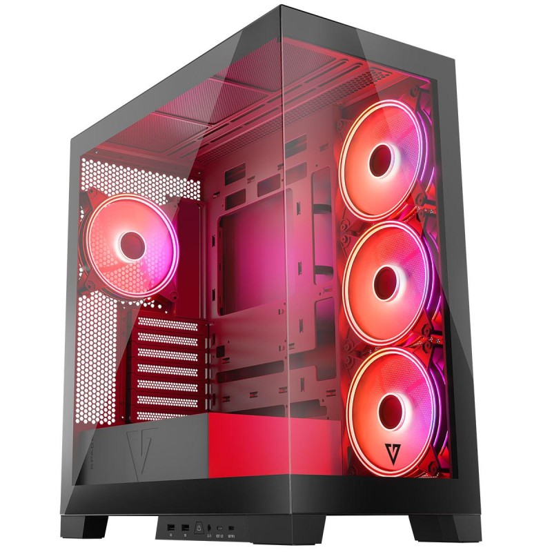 Obudowa Modecom Volcano Space Apex ARGB MIDI Czarna | PartsPC.pl