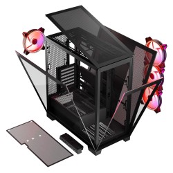 Obudowa Modecom Volcano Space Apex ARGB MIDI Czarna | PartsPC.pl